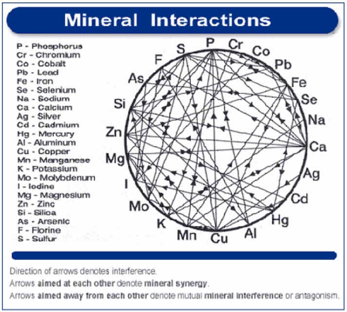 obrzek: vzjemn synegie/interference mezi minerly
